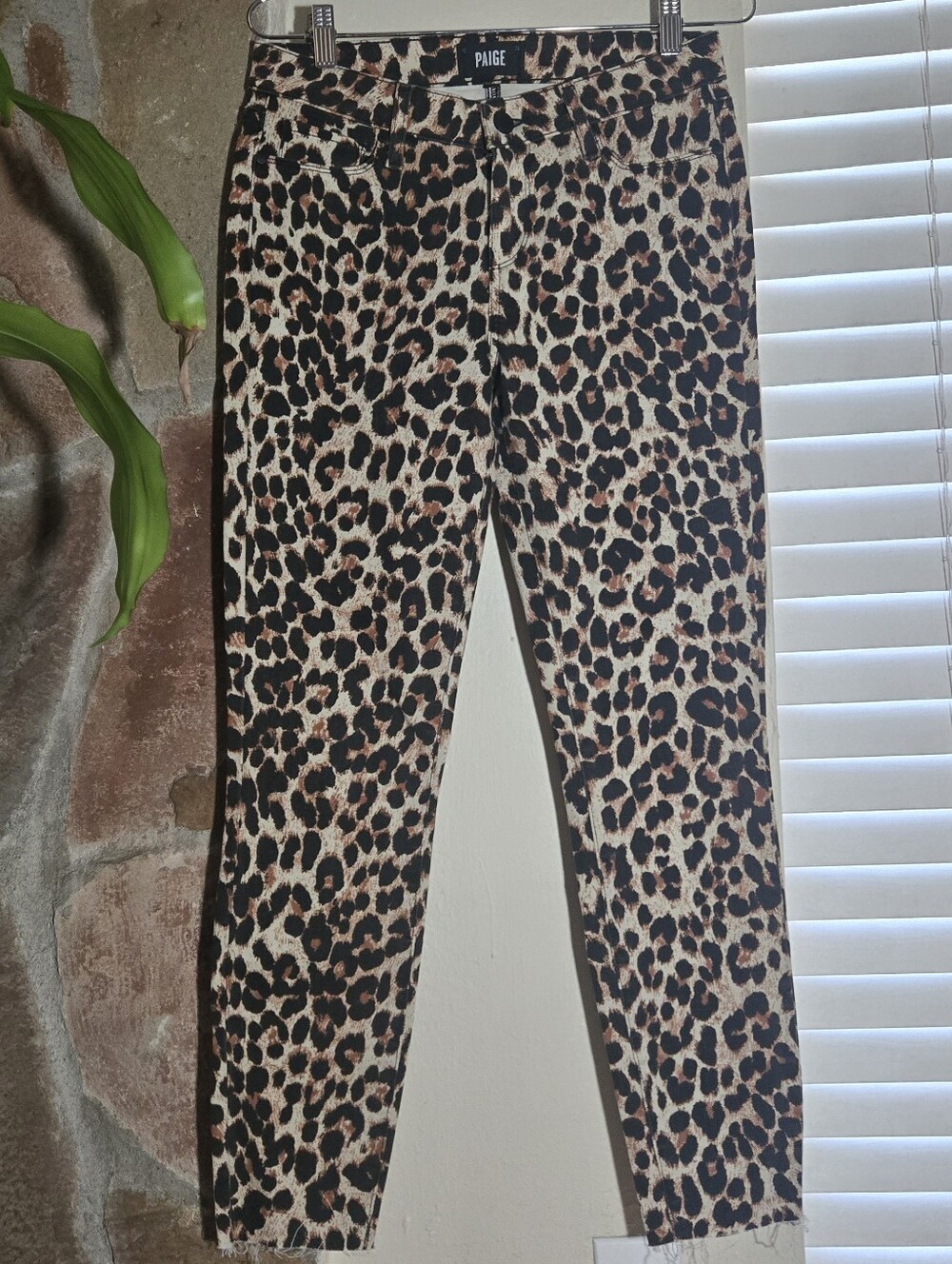Paige Verdugo Leopard Print Ankle Indie Sleeze Jeans